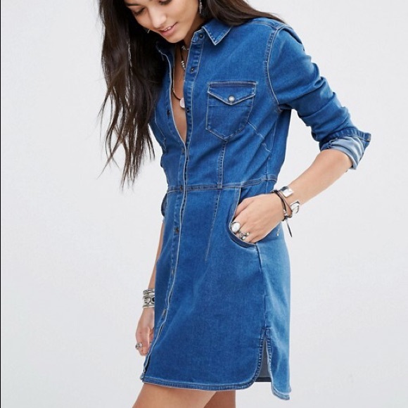 Free People Dresses & Skirts - Denim dress